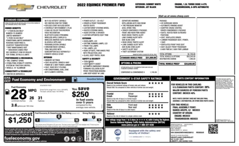 Photos of 2022 Chevrolet Equinox Premier for sale in Alvin, TX at Auto Boutique Texas