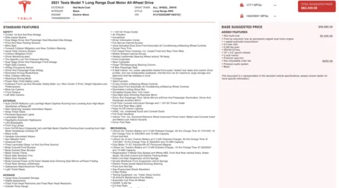 Photos of 2021 Tesla Model Y Long Range for sale in Alvin, TX at Auto Boutique Texas