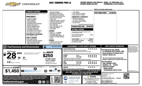 Photos of 2021 Chevrolet Equinox LS for sale in Alvin, TX at Auto Boutique Texas