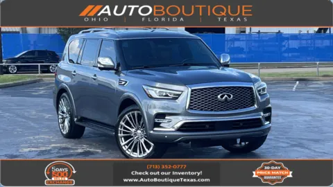 Gray 2021 INFINITI QX80 SENSORY for sale in Alvin, TX