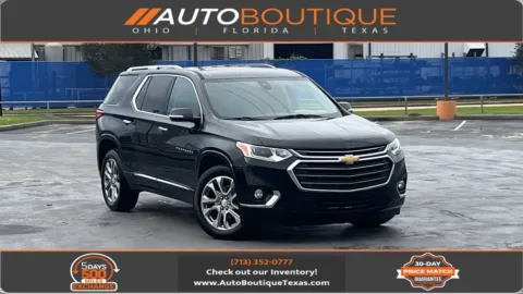 Black 2018 Chevrolet Traverse Premier for sale in Alvin, TX