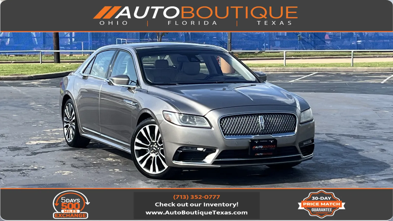 Blue 2019 Lincoln Continental Reserve for sale in Alvin, TX