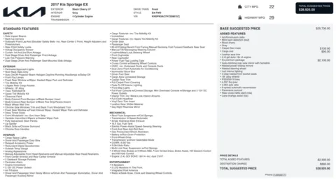 Photos of 2017 Kia Sportage EX for sale in Alvin, TX at Auto Boutique Texas