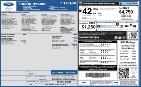 More photos of 2015 FORD FUSION SE HYBRI SE Hybrid at Auto Boutique Texas, TX