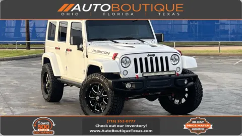 White 2016 Jeep Wrangler Unlimited Rubicon Hard Rock for sale in Alvin, TX