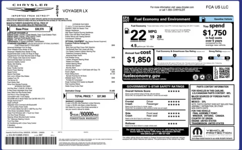 Photos of 2021 Chrysler Voyager LX for sale in Alvin, TX at Auto Boutique Texas