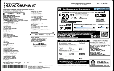 Photos of 2018 Dodge Grand Caravan GT for sale in Alvin, TX at Auto Boutique Texas