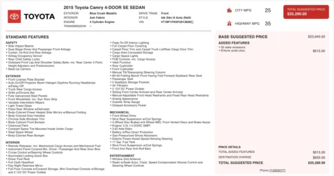 More photos of 2015 Toyota Camry SE at Auto Boutique Texas, TX