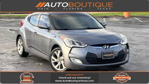Gray 2017 HYUNDAI VELOSTER for sale in Alvin, TX