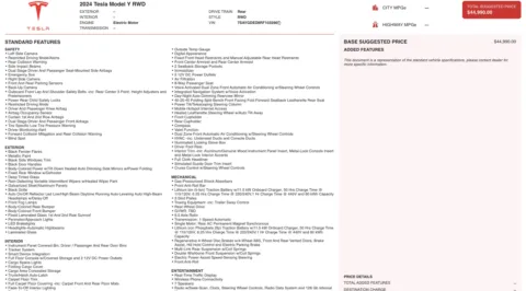 Photos of 2024 Tesla Model Y Long Range for sale in Alvin, TX at Auto Boutique Texas