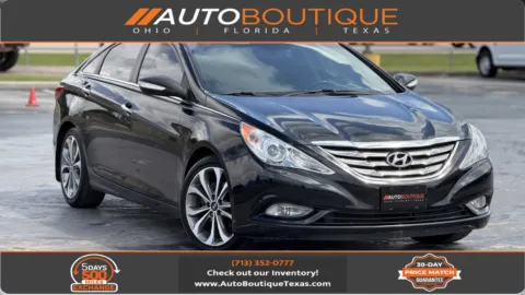 Black 2013 HYUNDAI SONATA SE/ Limited for sale in Alvin, TX