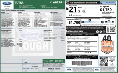 Photos of 2018 Ford F-150 Platinum for sale in Alvin, TX at Auto Boutique Texas