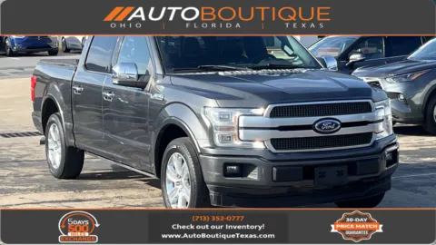 Gray 2018 Ford F-150 Platinum for sale in Alvin, TX