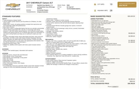 Photos of 2017 Chevrolet Camaro 2LT for sale in Alvin, TX at Auto Boutique Texas