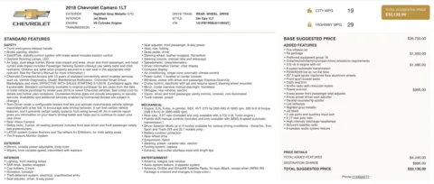 Photos of 2018 Chevrolet Camaro 1LT for sale in Alvin, TX at Auto Boutique Texas