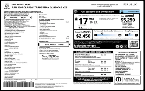 Photos of 2019 Ram 1500 Classic Tradesman for sale in Alvin, TX at Auto Boutique Texas