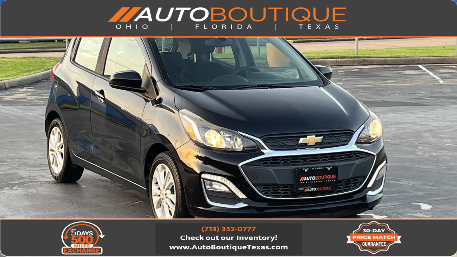 Black 2021 Chevrolet Spark 1LT for sale in Alvin, TX