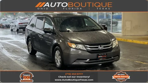 Gray 2016 Honda Odyssey EX-L for sale in Alvin, TX