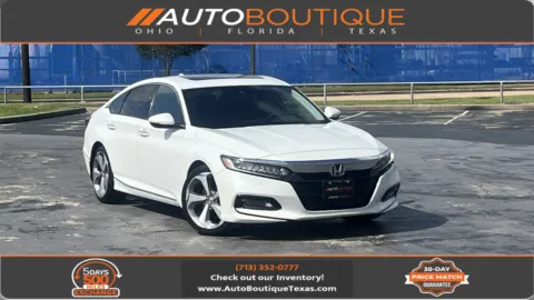 White 2018 Honda Accord Sedan Touring 2.0T for sale in Alvin, TX