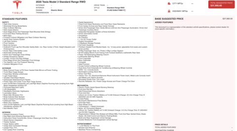 Photos of 2020 Tesla Model 3 Standard Range Plus for sale in Alvin, TX at Auto Boutique Texas