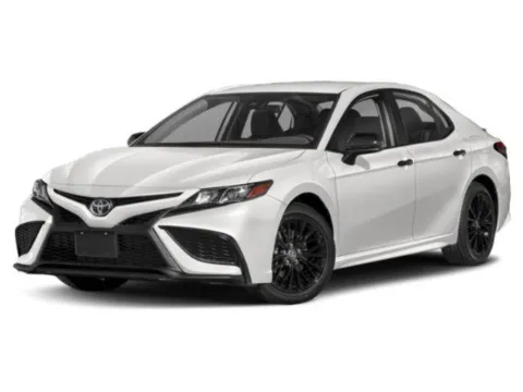 White 2021 Toyota Camry SE Nightshade for sale in Alvin, TX