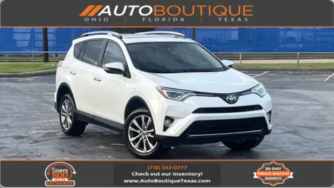 White 2017 Toyota RAV4 Limited for sale in Alvin, TX