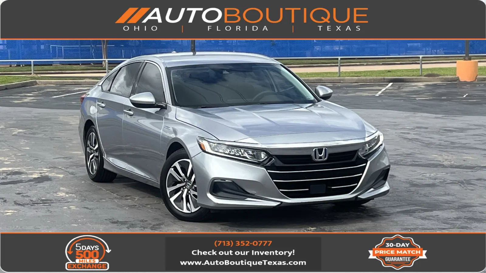 Silver 2021 Honda Accord Hybrid for sale in Alvin, TX