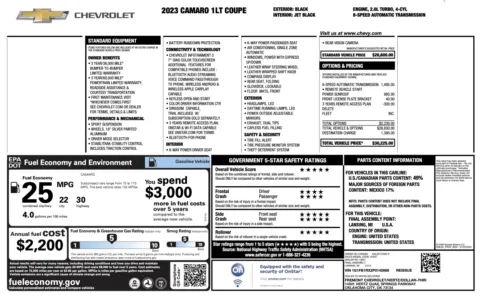 Photos of 2023 Chevrolet Camaro 1LT for sale in Alvin, TX at Auto Boutique Texas