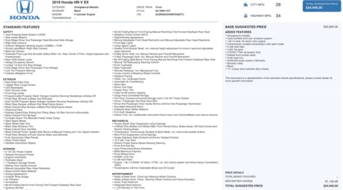 Photos of 2019 Honda HR-V EX for sale in Alvin, TX at Auto Boutique Texas