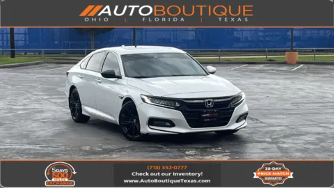 White 2018 Honda Accord Sedan Touring 2.0T for sale in Alvin, TX