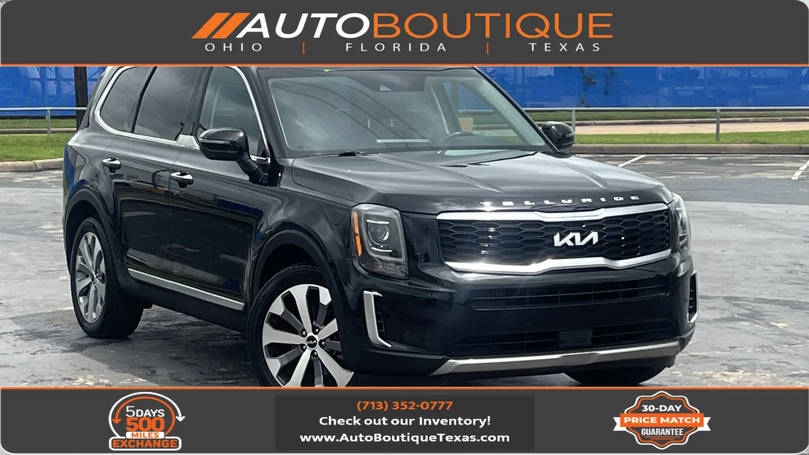 Black 2022 Kia Telluride S for sale in Alvin, TX