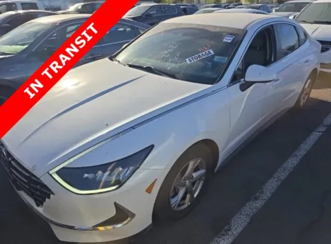 White 2021 Hyundai Sonata SE for sale in Alvin, TX
