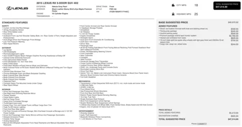 More photos of 2015 Lexus RX 350 at Auto Boutique Texas, TX