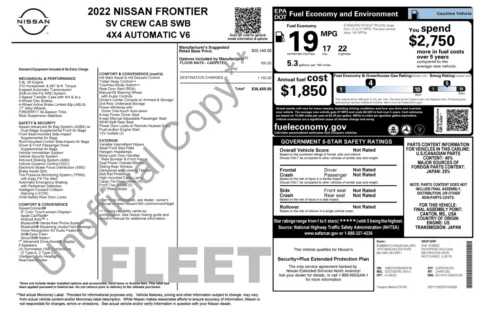 Photos of 2022 Nissan Frontier SV for sale in Alvin, TX at Auto Boutique Texas