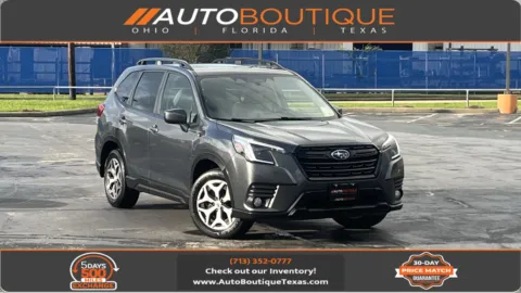 Gray 2022 Subaru Forester Premium for sale in Alvin, TX