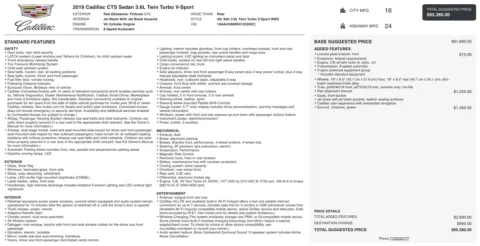 Photos of 2019 Cadillac CTS Sedan V-Sport RWD for sale in Alvin, TX at Auto Boutique Texas