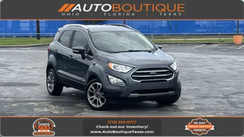 Gray 2020 Ford EcoSport Titanium for sale in Alvin, TX