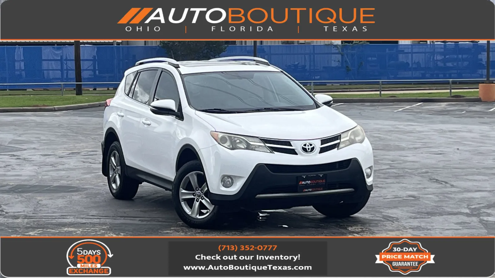 White 2015 Toyota RAV4 XLE for sale in Alvin, TX