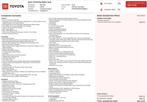 Photos of 2015 Toyota RAV4 XLE for sale in Alvin, TX at Auto Boutique Texas