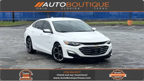 White 2022 Chevrolet Malibu LT for sale in Alvin, TX