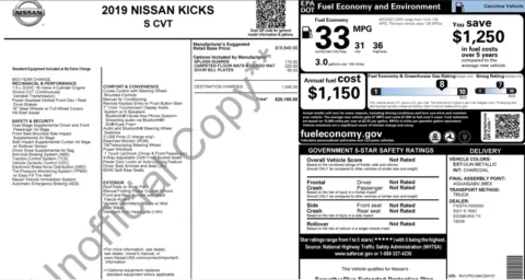 Photos of 2019 Nissan Kicks S for sale in Alvin, TX at Auto Boutique Texas