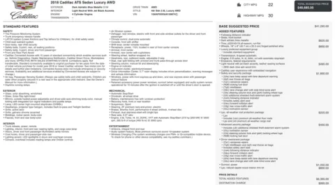 Photos of 2018 Cadillac ATS Sedan Luxury AWD for sale in Alvin, TX at Auto Boutique Texas