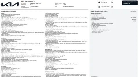 Photos of 2023 Kia Sorento S for sale in Alvin, TX at Auto Boutique Texas