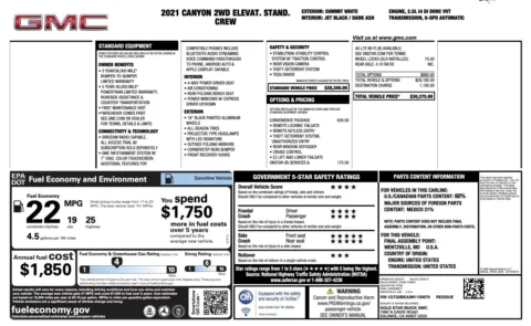 Photos of 2021 GMC Canyon 2WD Elevation Standard for sale in Alvin, TX at Auto Boutique Texas