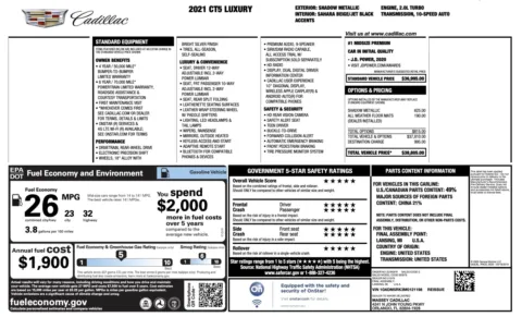 Photos of 2021 Cadillac CT5 Luxury for sale in Alvin, TX at Auto Boutique Texas