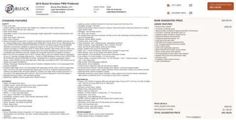 Photos of 2019 Buick Envision Preferred for sale in Alvin, TX at Auto Boutique Texas