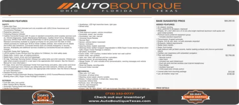 Black 2018 Cadillac CT6 Premium Luxury AWD for sale in Alvin, TX
