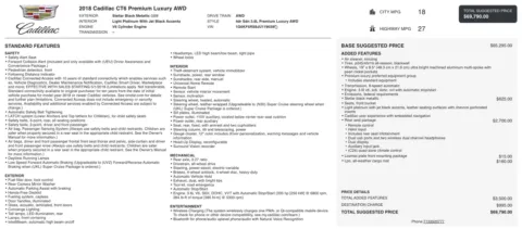 Photos of 2018 Cadillac CT6 Premium Luxury AWD for sale in Alvin, TX at Auto Boutique Texas