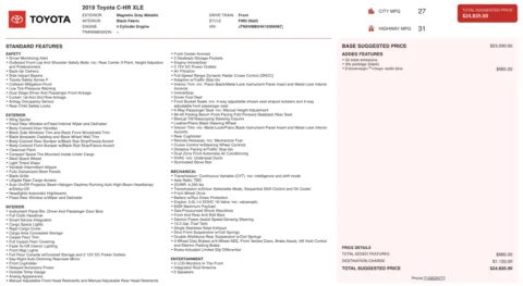 Photos of 2019 Toyota C-HR XLE for sale in Alvin, TX at Auto Boutique Texas