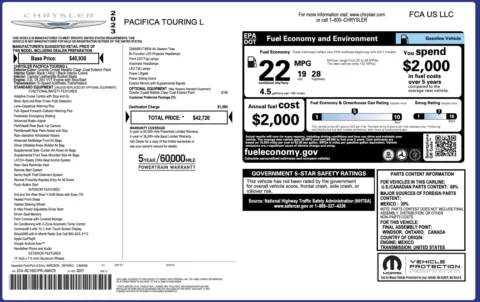 Photos of 2023 Chrysler Pacifica Touring L for sale in Alvin, TX at Auto Boutique Texas